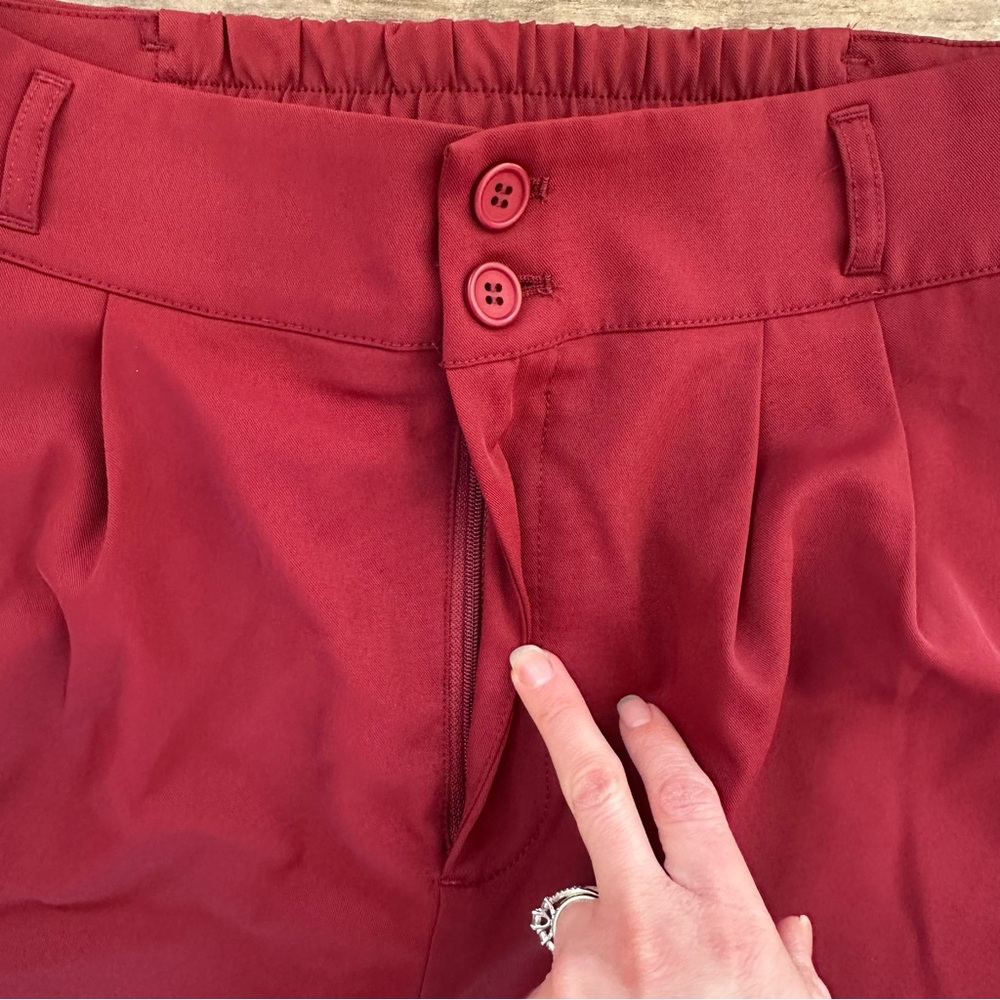 New HALARA flex high waisted shirred straight relaxed fit pants - Picture 8 of 9